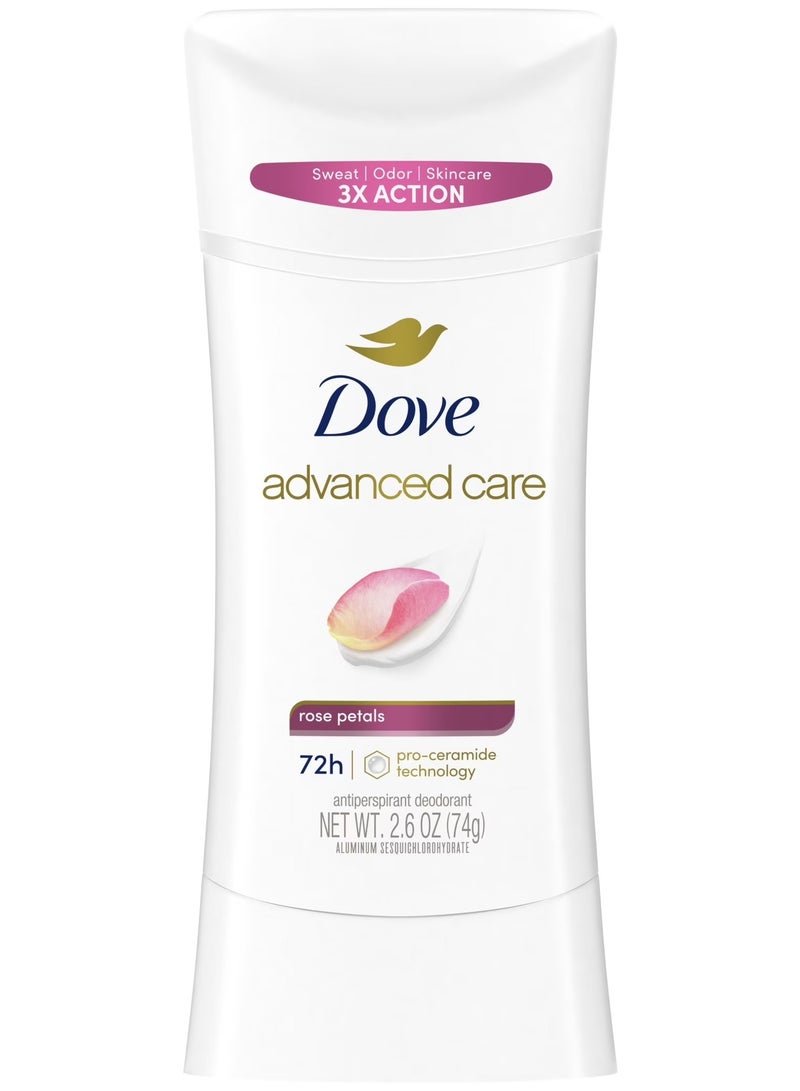 دوف مزيل عرق العناية المتقدمة - برائحة بتلات الورد - 74 جم - Image 1